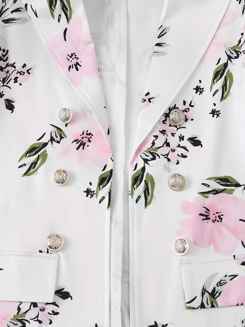 Elegant Floral Suit Set for Sophisticated Style 3