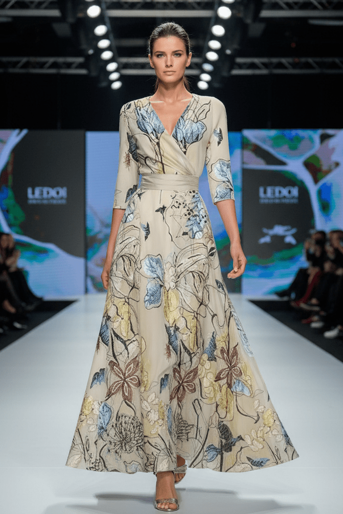 Elegant Floral Summer Dress for Timeless Style and Comfort 2