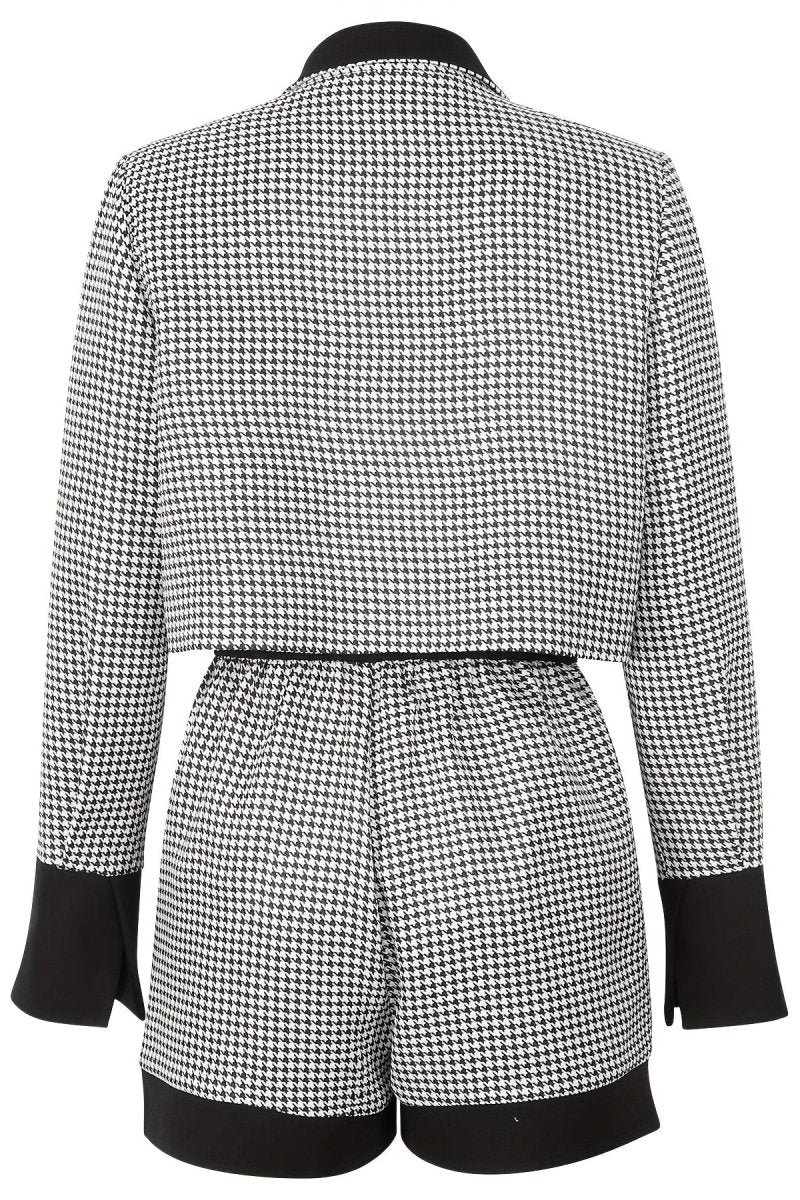 Elegant Houndstooth Jacket for Timeless Style and Everyday Comfort 3