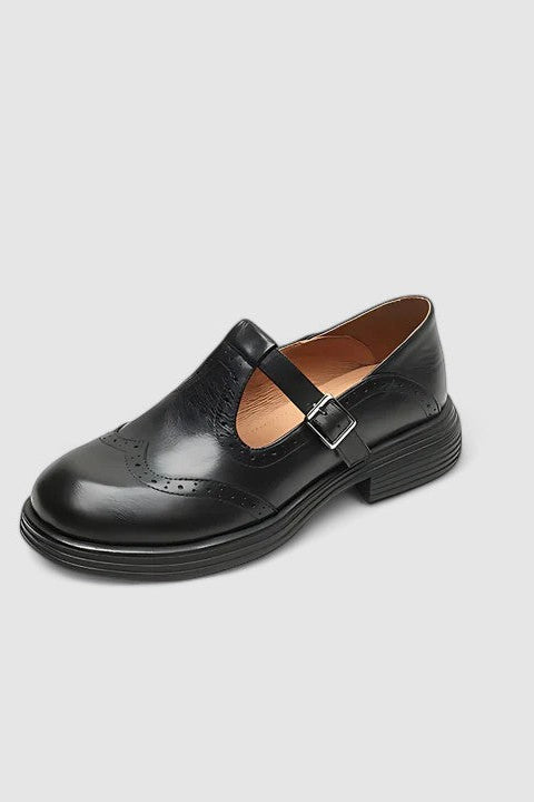 Elegant Leather T-Strap Shoes for Timeless Sophistication and Comfort 6