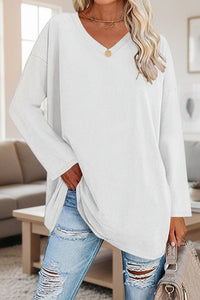 Elegant Loose-Fit Long Sleeve Top for Effortless Autumn Style 7