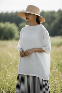 Elegant Oversized Woman Long Sleeve Tunic Sweater for Effortless Style 1