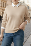 Elegant Plus Size Knit Sweater for Timeless Comfort and Style 0