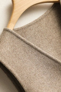 Elegant Pure Cashmere Vest - Wrap Front, V-Neckline, Soft & Breathable 5