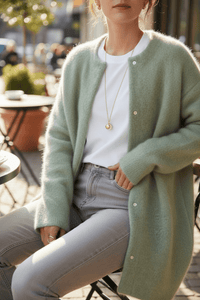 Elegant Relaxed Fit Knit Cardigan for Cozy Spring Style 6