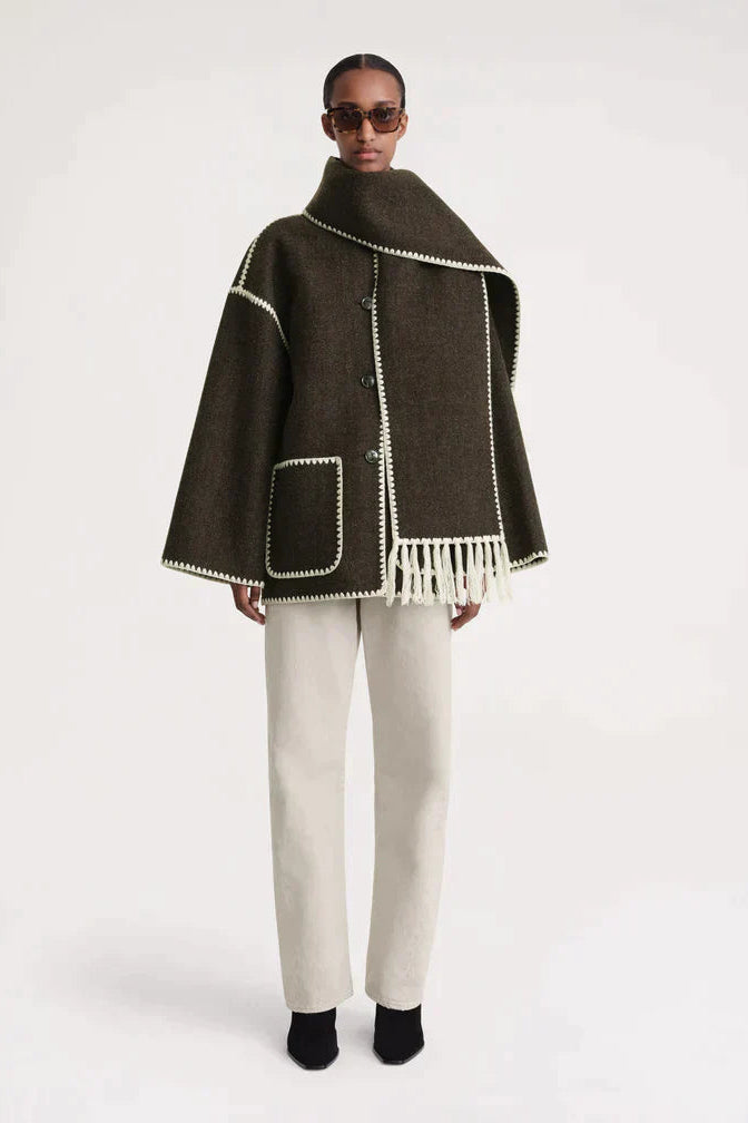 Elegant Scarf Jacket for Cozy Warmth and Timeless Style 7