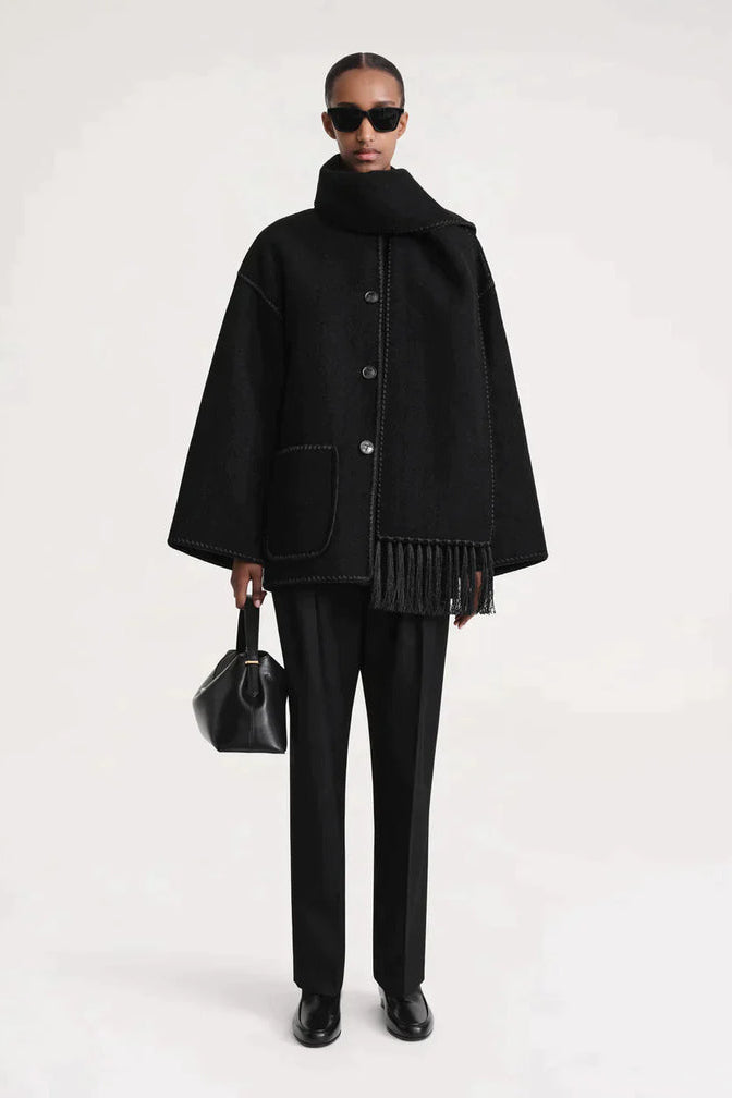 Elegant Scarf Jacket for Cozy Warmth and Timeless Style 8