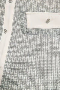 Elegant Short-Sleeve Shirt and Skirt Set for Effortless Spring Style 2