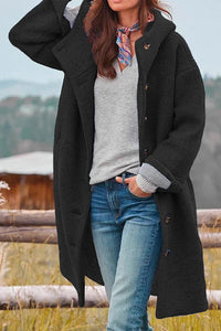 Elegant Spring Coat with Functional Hood for Versatile Styling 3