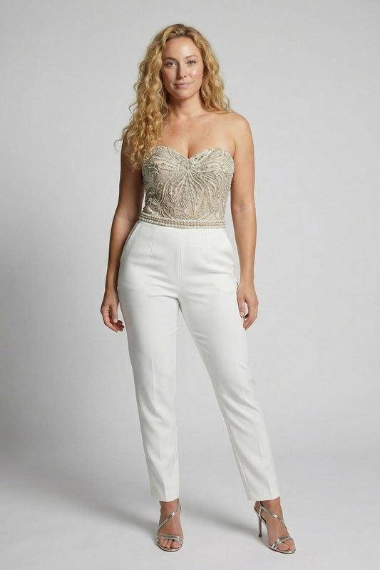 Elegant Strapless Jumpsuit for Flattering Style and Versatility 0