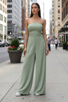 Elegant Strapless Jumpsuit for Stylish Summer Commuting 0