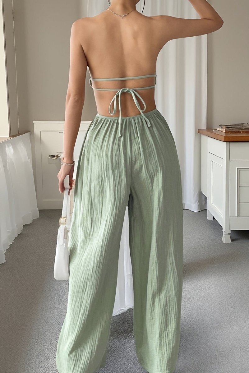 Elegant Strapless Jumpsuit for Stylish Summer Commuting 2