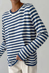 Elegant Striped T-Shirt in Silky Soft Fabric for Versatile Styling 0