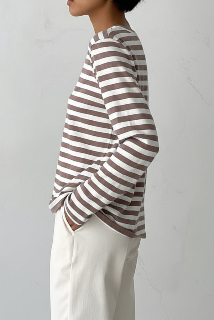 Elegant Striped T-Shirt in Silky Soft Fabric for Versatile Styling 6