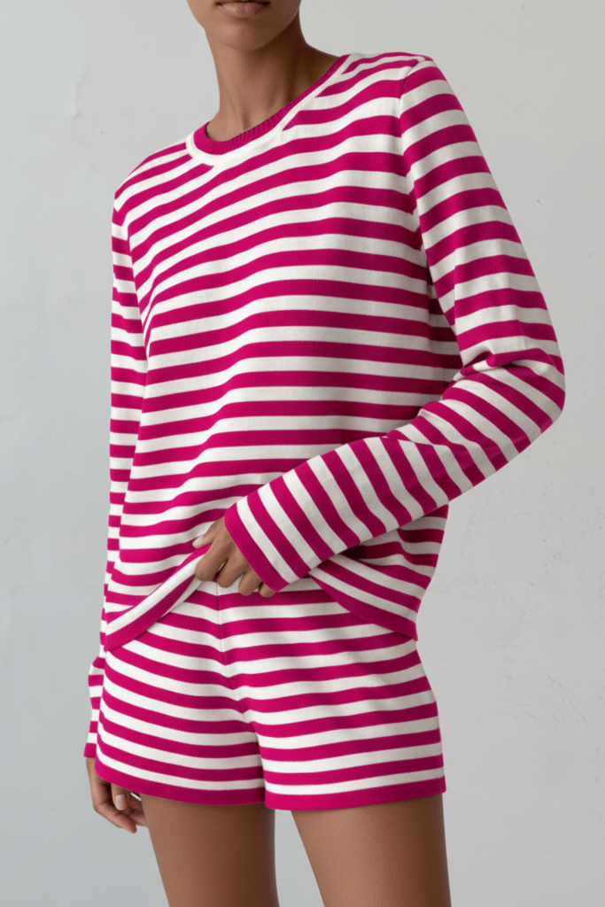 Elegant Striped T-Shirt in Silky Soft Fabric for Versatile Styling 9