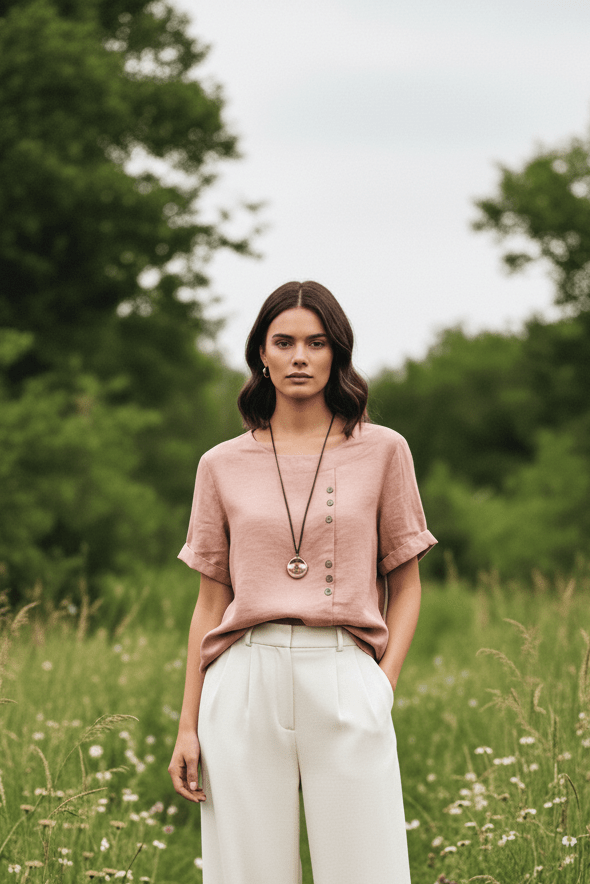 Elegant Summer T-Shirt for Breathable Comfort and Style 4