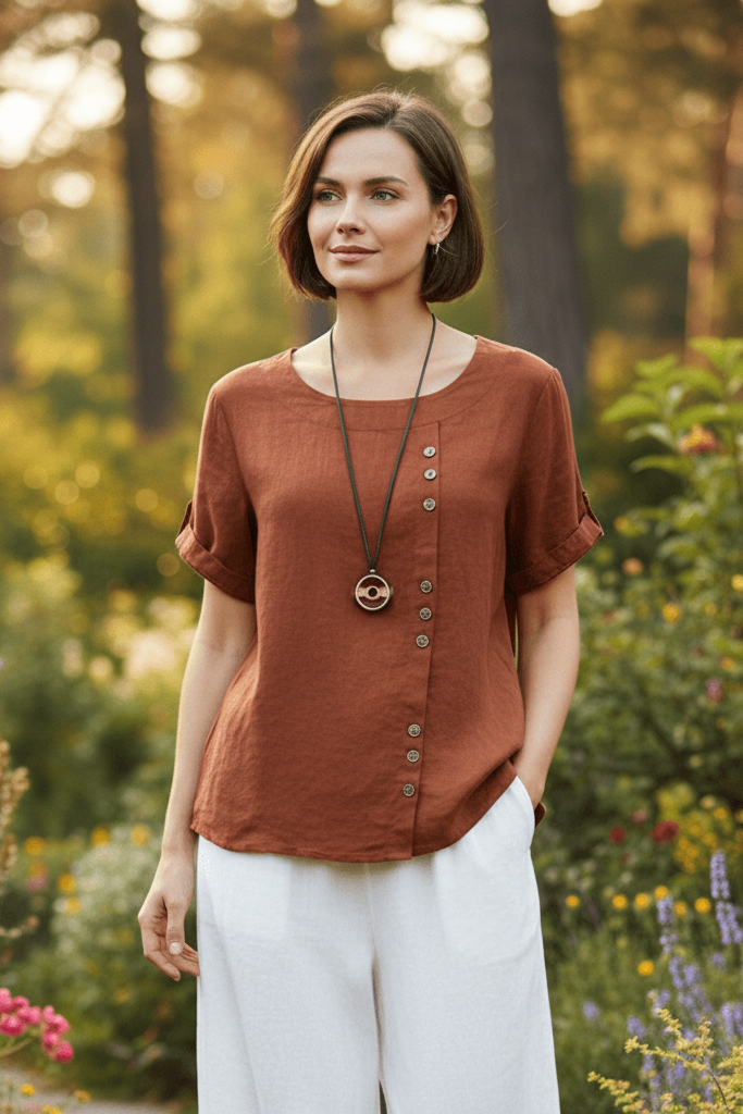 Elegant Summer T-Shirt for Breathable Comfort and Style 8