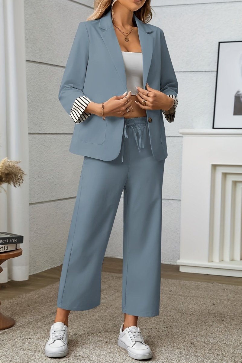 Elegant Tailored Pantsuit Set for Professional Sophistication and Style 5