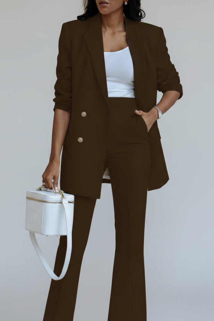 Elegant Two-Piece Blazer Suit for Versatile Styling 6
