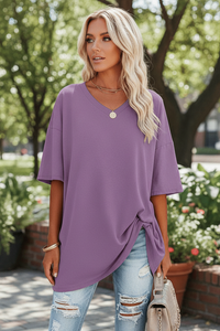 Elegant V-Neck T-Shirt for Effortless Style and All-Day Comfort 1