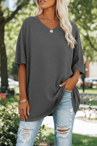 Elegant V-Neck T-Shirt for Effortless Style and All-Day Comfort 8
