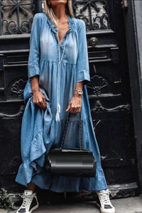 Elegant White Maxi Dress with Long Sleeves for Timeless Style and Comfort 3