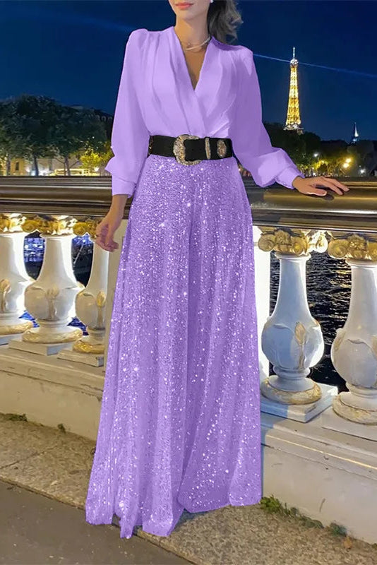 Elegant Wide-Leg Jumpsuit with Slim Waist for Versatile Style 4