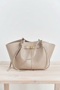 Everyday Tote Bag With Front Closure Detail