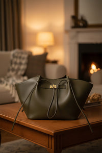 Everyday Tote Bag With Front Closure Detail