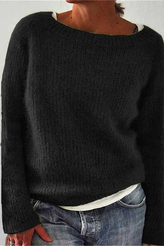 Everyday Knit Sweater with Clean Silhouette for Effortless Style 0