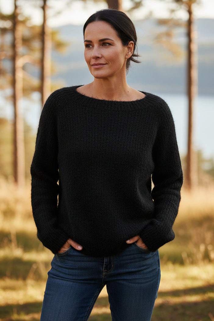 Everyday Knit Sweater with Clean Silhouette for Effortless Style 1