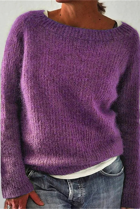 Everyday Knit Sweater with Clean Silhouette for Effortless Style 3