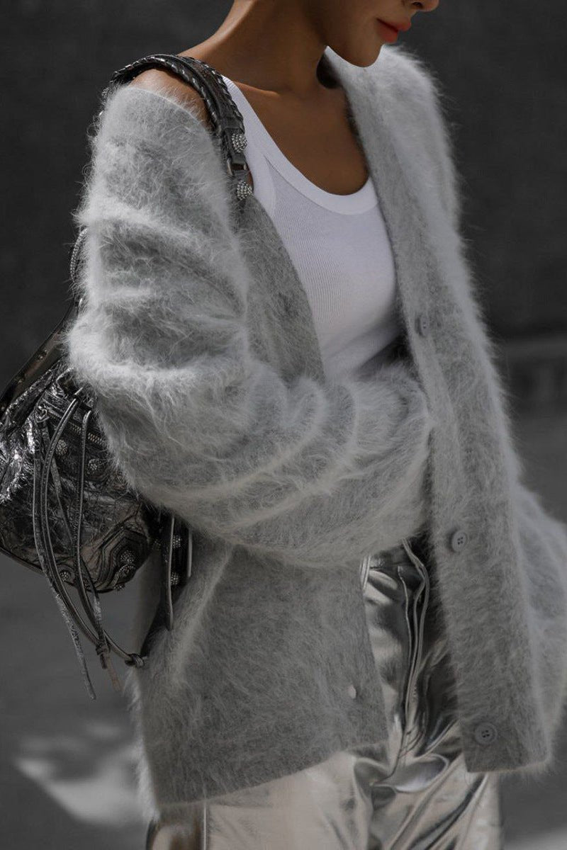 Extra-Soft Relaxed Knit Cardigan for Effortless Layering 0