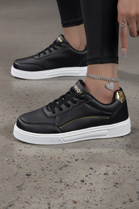 Fashion Red Skateboard Sneakers for Women - Lightweight PU Leather, Non-Slip Sole 7