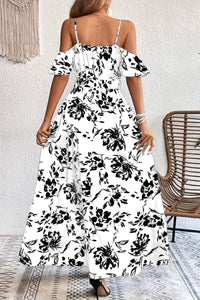 Floral Cold Shoulder Maxi Dress for Effortless Elegance 7