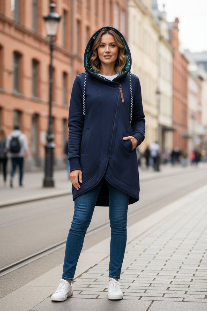 Floral Print Spring Jacket for Elegant Cold-Weather Style 1