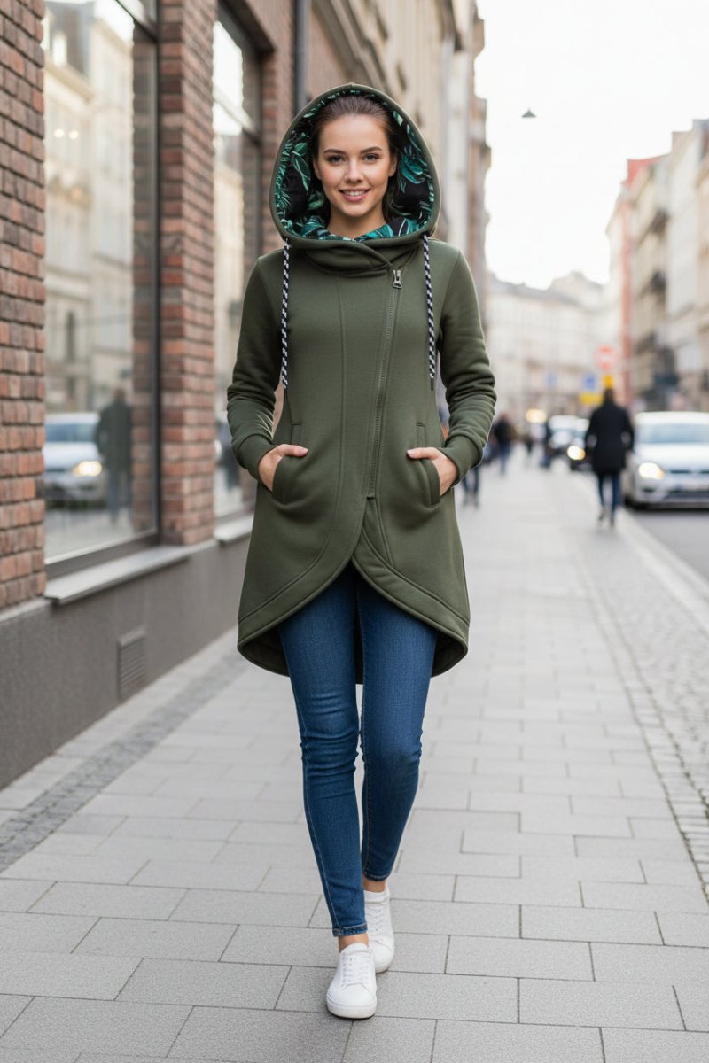 Floral Print Spring Jacket for Elegant Cold-Weather Style 5