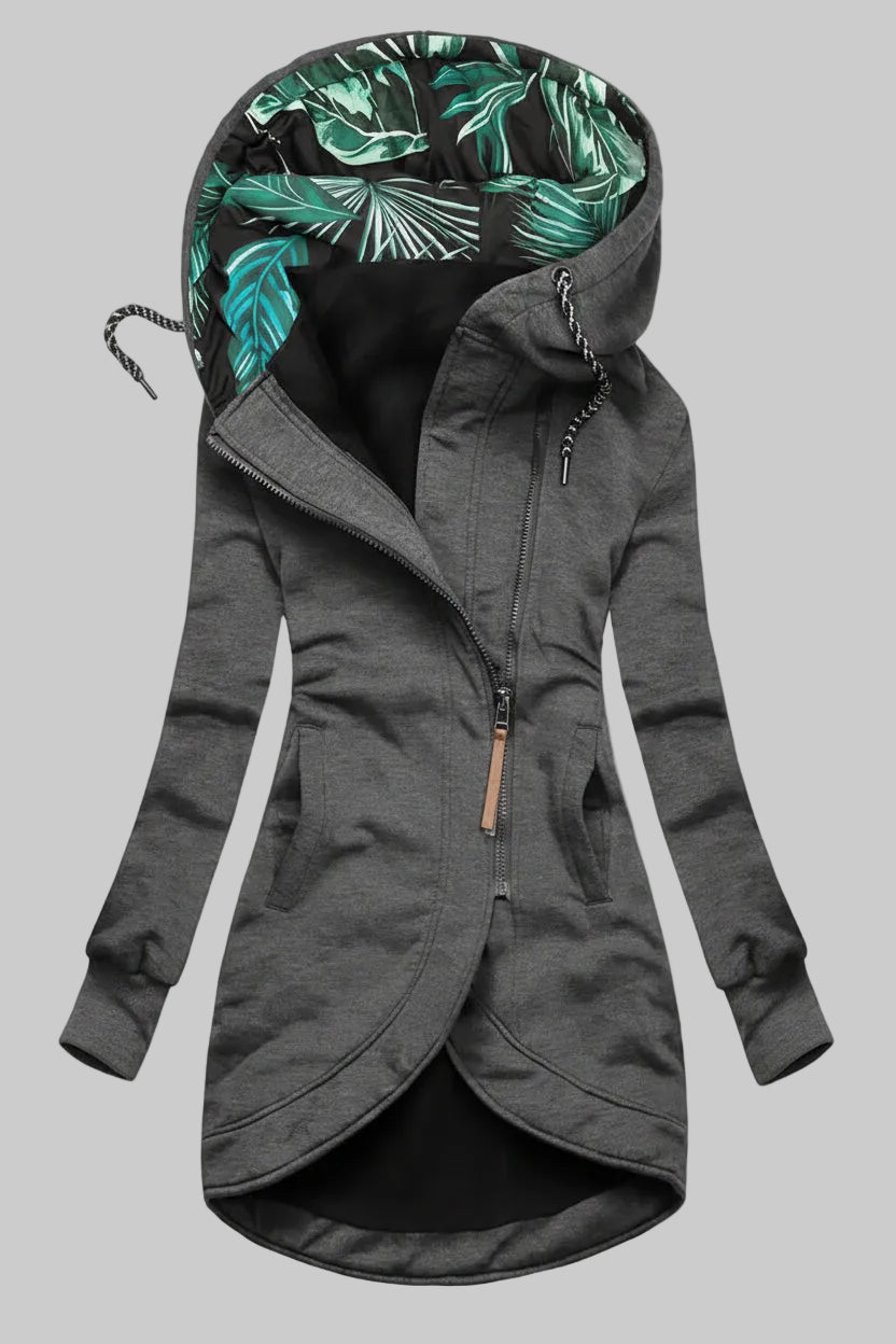 Floral Print Spring Jacket for Elegant Cold-Weather Style 6