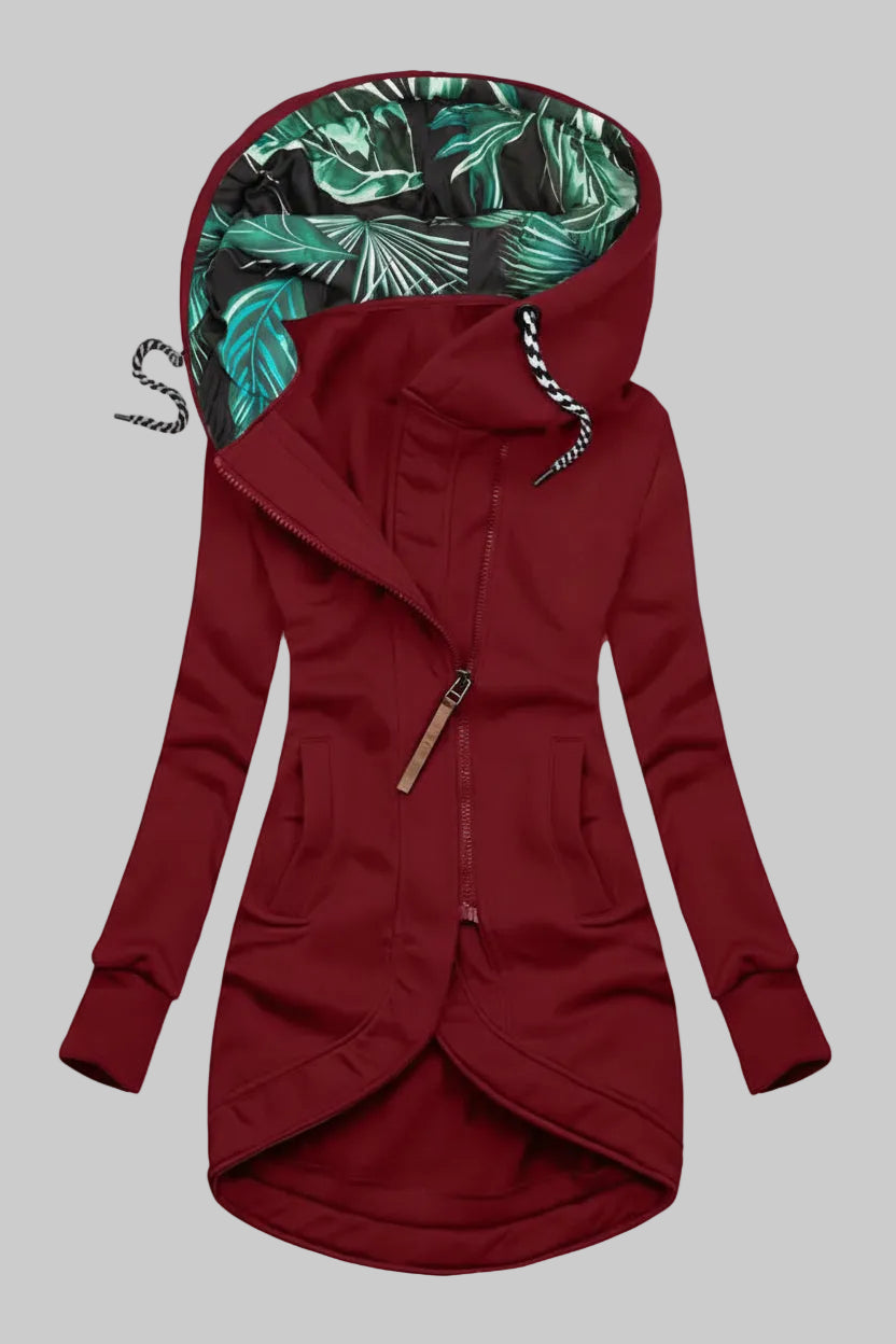 Floral Print Spring Jacket for Elegant Cold-Weather Style 8