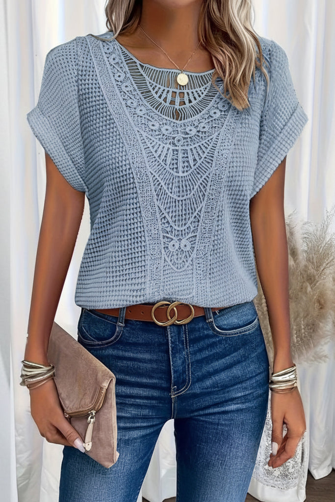 Flowy Classic Crew Neck T-Shirt for Timeless Style and Comfort 8