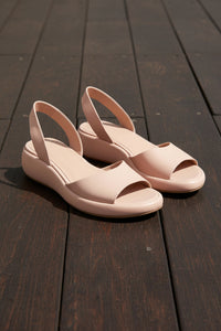 Low Wedge Slingback Sandals