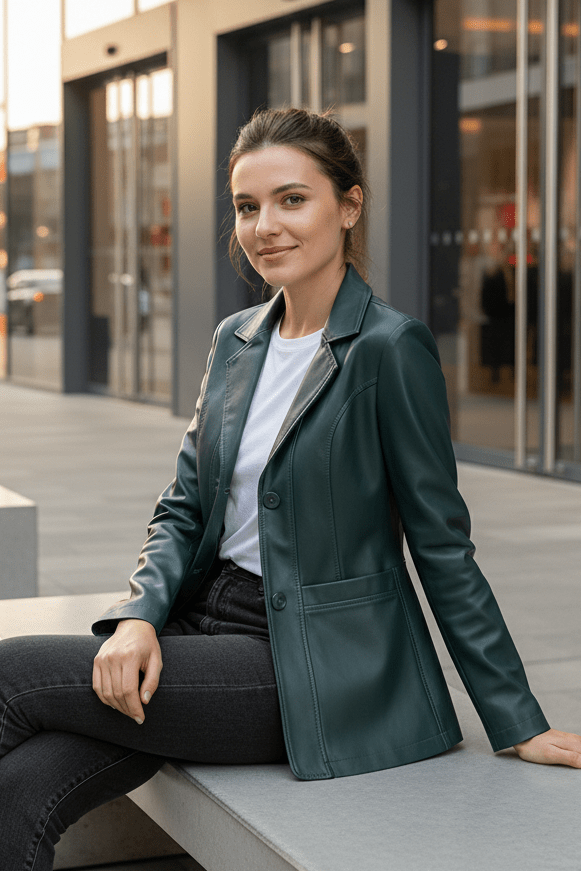 Genuine Lambskin Leather Jacket for Timeless Elegance 2