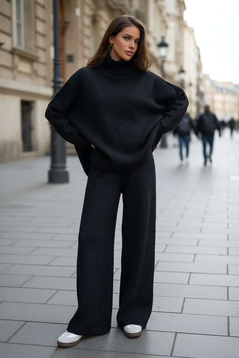Roll-Neck Loungewear Set