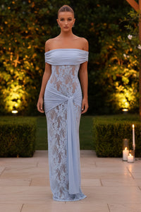 Elegant Off-Shoulder Maxi Dress