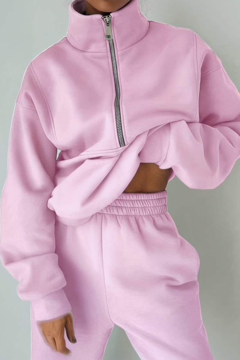 Half Zip Jogging Set for Effortless Style and Comfort 3