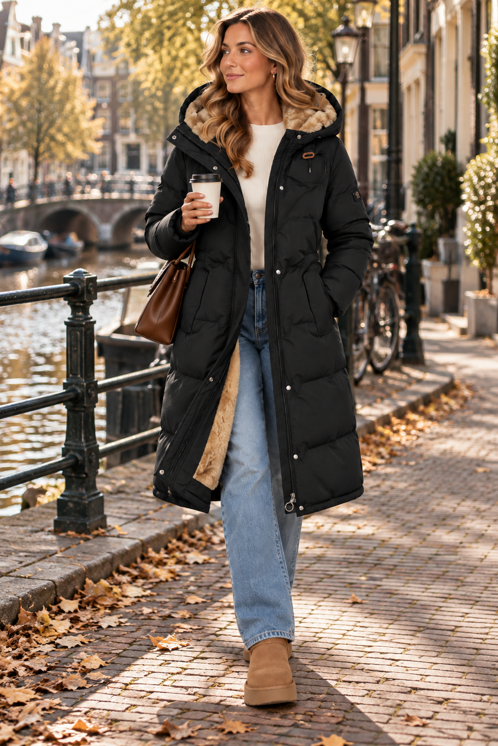 Langer Winterparka