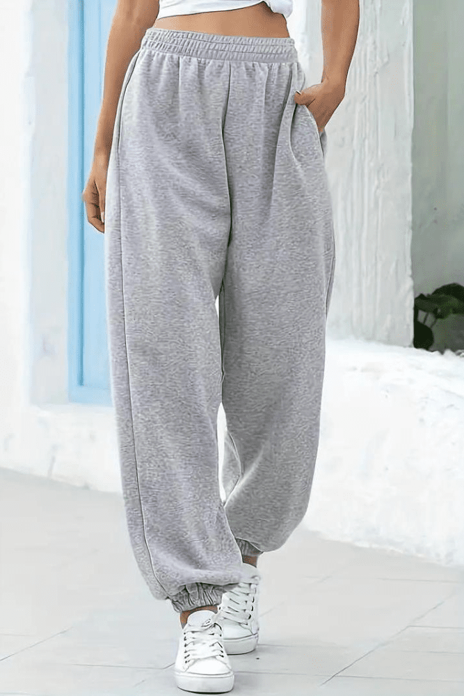 High-Rise Joggers for Effortless Comfort and Style in Soft, Flexible Fabric 0
