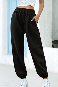 High-Rise Joggers for Effortless Comfort and Style in Soft, Flexible Fabric 3