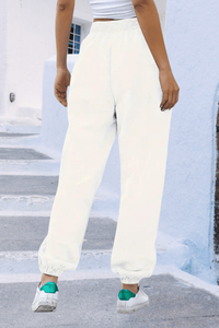 High-Rise Joggers for Effortless Comfort and Style in Soft, Flexible Fabric 5