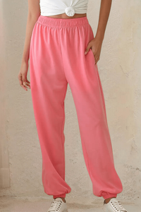 High-Rise Joggers for Effortless Comfort and Style in Soft, Flexible Fabric 7